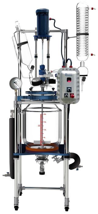 Glass Reactor Ai 20L Jacket w/ Explosion-Proof Motor & Controller 220V