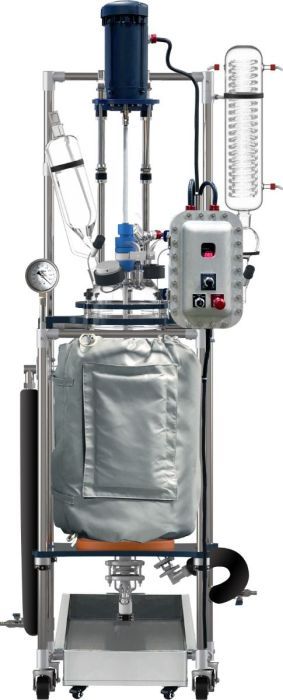 Glass Reactor Ai 50L Jacket w/ Explosion-Proof Motor & Controller 220V