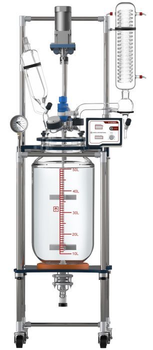 Glass Reactor Ai 50L Non-Jacketed with 200°C Heating Jacket