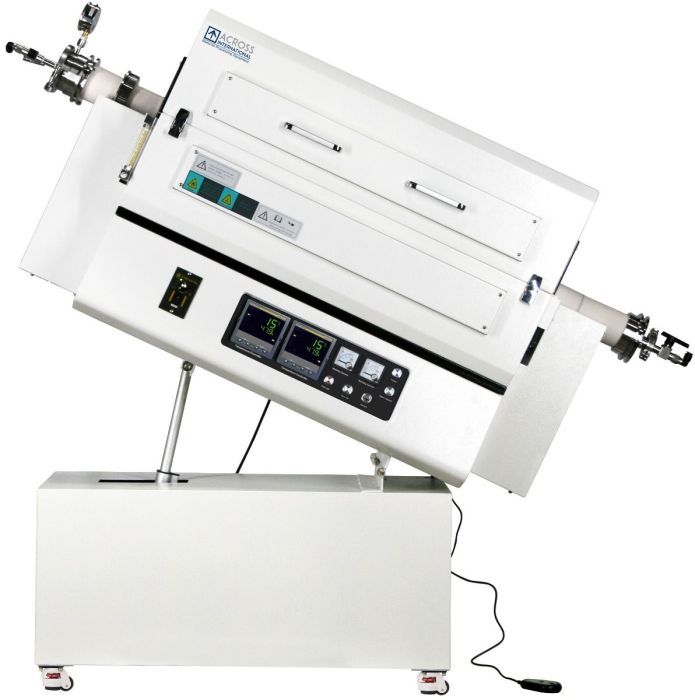 1500C 80mm OD 1-3 Zone Rotary & Tilting Top-Open Tube Furnace
