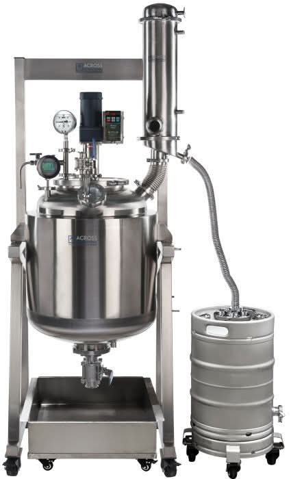 Ai Dual-Jacketed 50L 316L-Grade SST Reactor