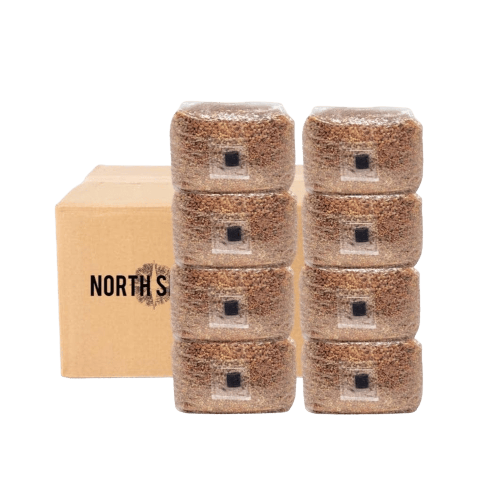 8-Pack Organic Sterilized Grain Spawn Bags
