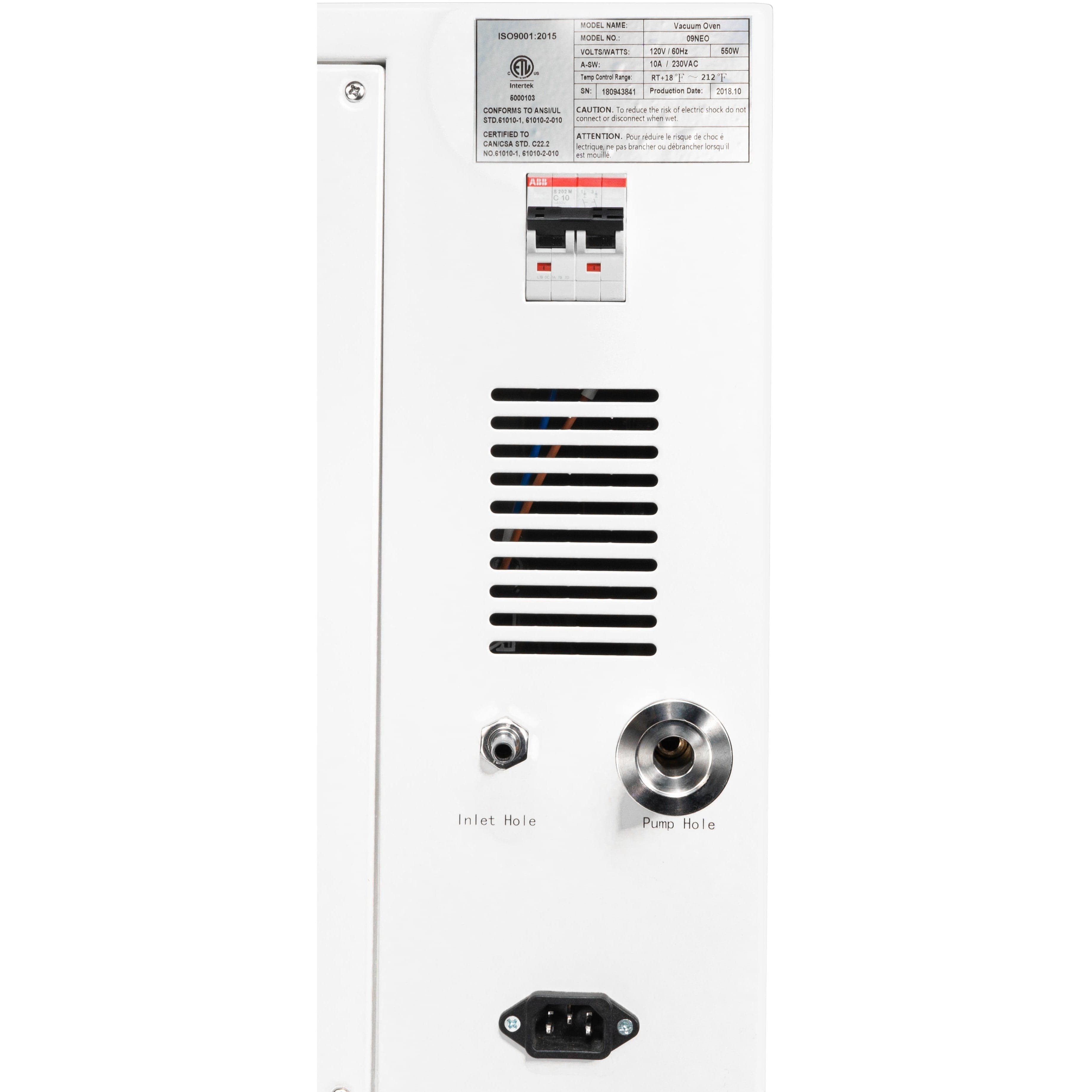 0.9CF Neocision Lab Certified Vacuum Oven + V4D 4CFM 2 Stage Pump Kit