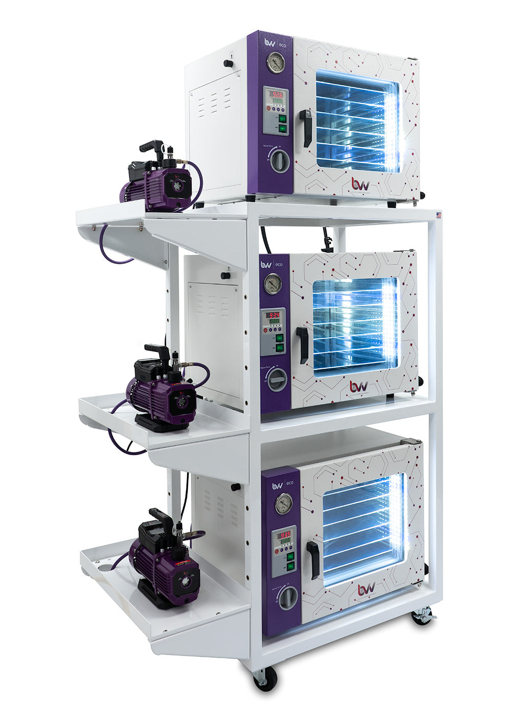Space Saver Mobile Oven Cart with Ovens