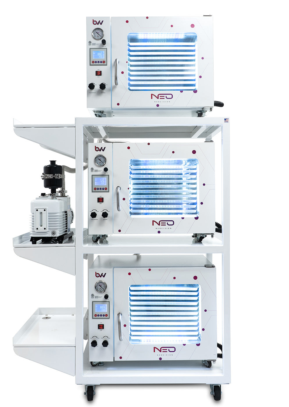 Space Saver Mobile Oven Cart with Ovens