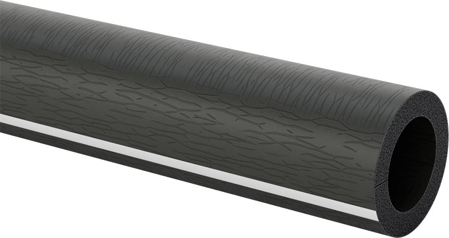 Flexible Rubber Foam Pipe Insulation Tube Slit, 1/2" Thick Wall, 1-7/8" ID, 6 Feet Long