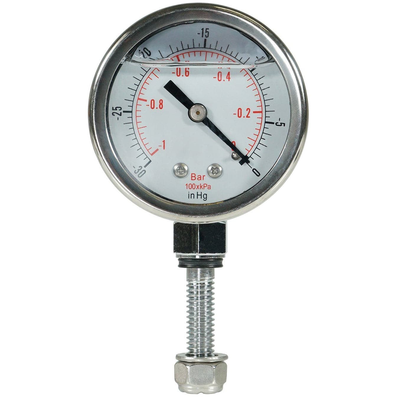 BVV Glycerine Filled  Vacuum Gauge Custom, for our Chamber Lids Only