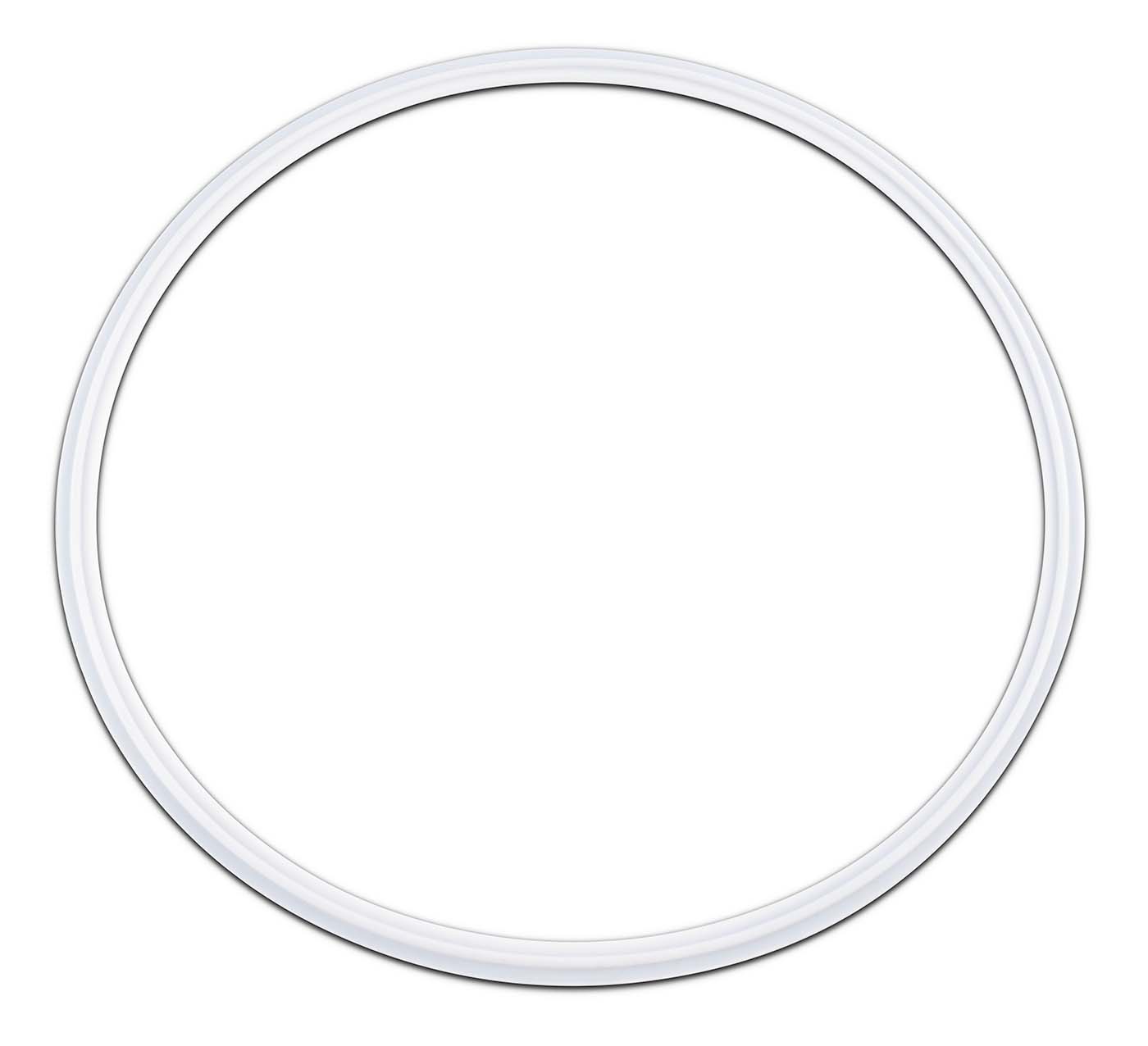 PTFE Envelope Tri-Clamp Gaskets with Viton Filler