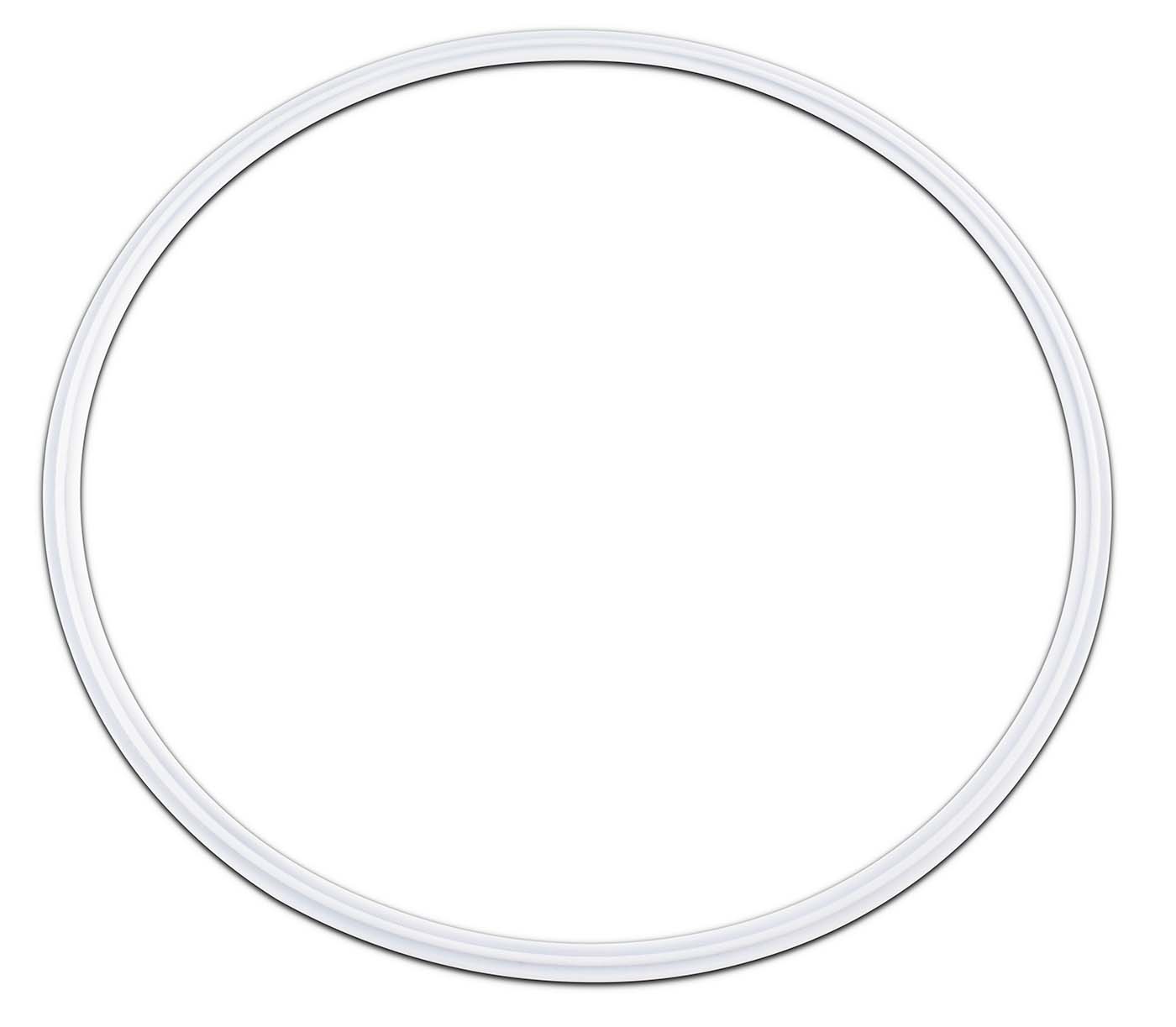 PTFE Envelope Tri-Clamp Gaskets with Viton Filler