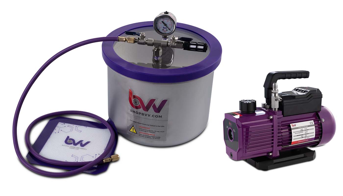 Best Value Vacs 3 Gallon WIDE Stainless Steel Vacuum Chamber and Vacuum Pump Kit