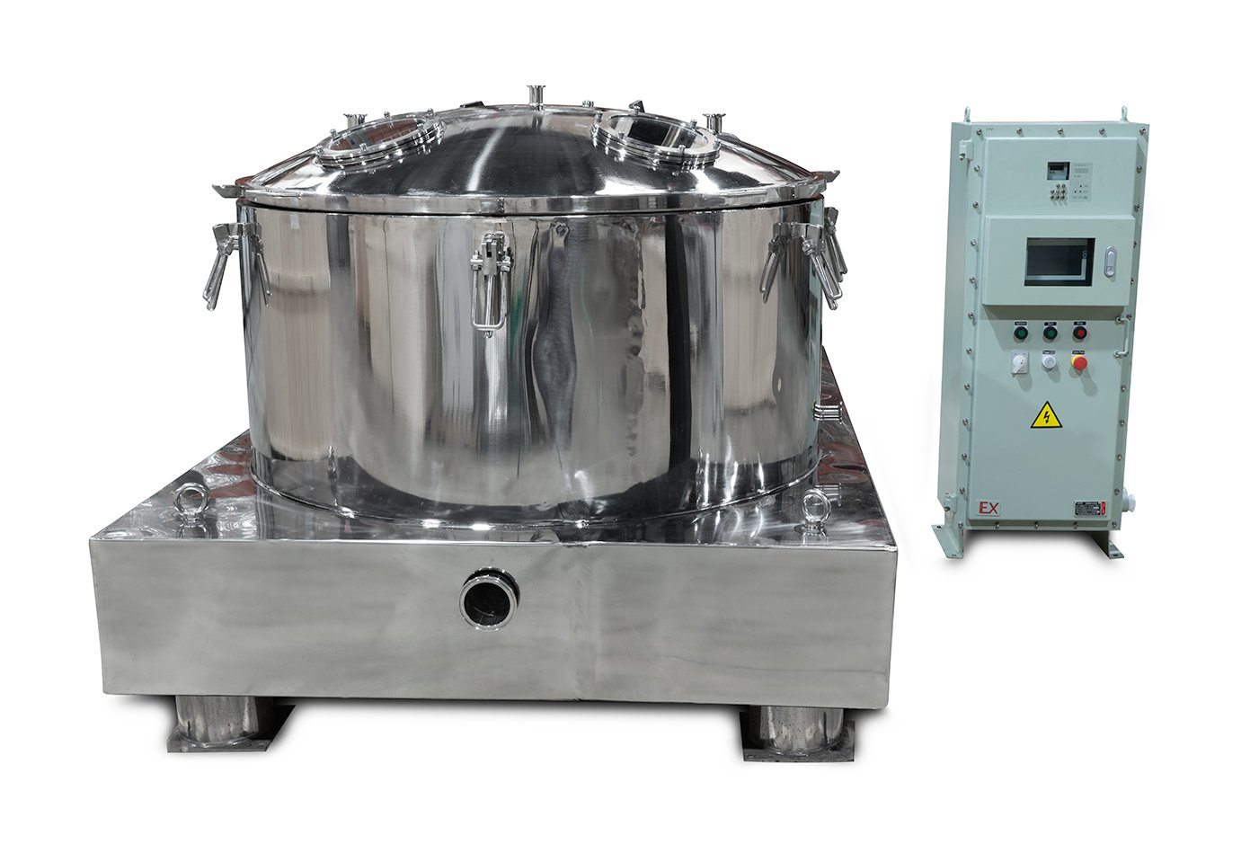 160L Jacketed Stainless Steel Centrifuge with Explosion Proof Motor and Siemens Controller - 55LB Max Capacity