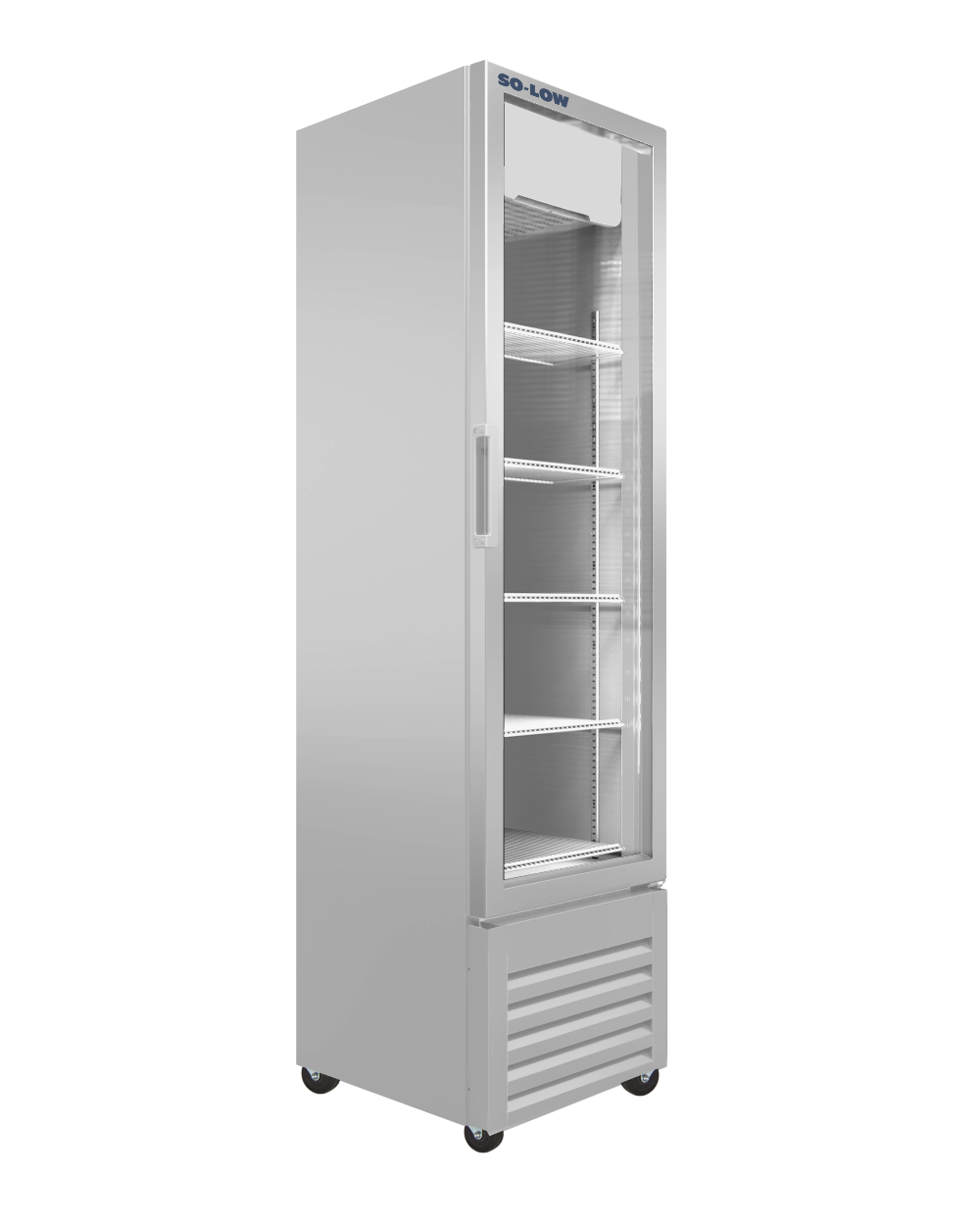So-Low 2ºC to 8ºC, 8 cu.ft., single glass door, Cycle Defrost, 115v