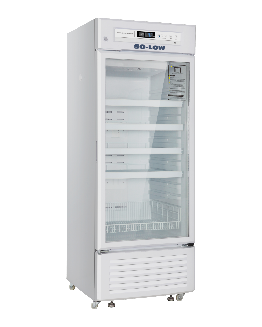 2ºC to 8ºC, 11 cu.ft., single glass door, Cycle Defrost, 115v, Datalogging