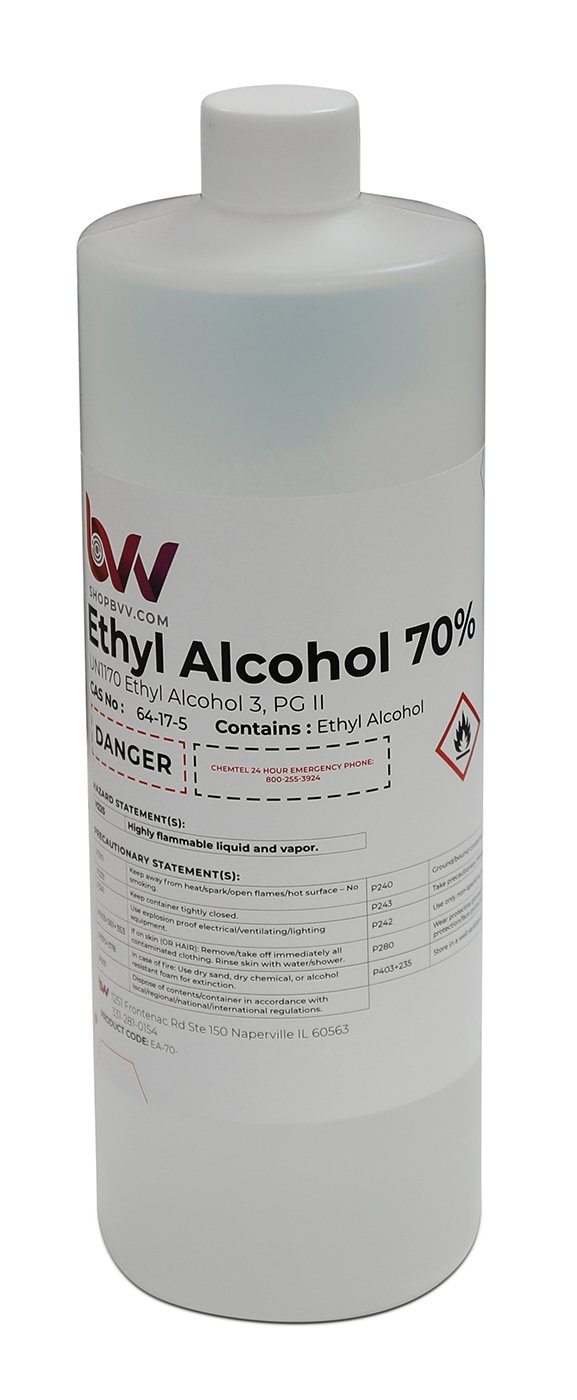 BVV Ethyl Alcohol 70% - USP 140 Proof