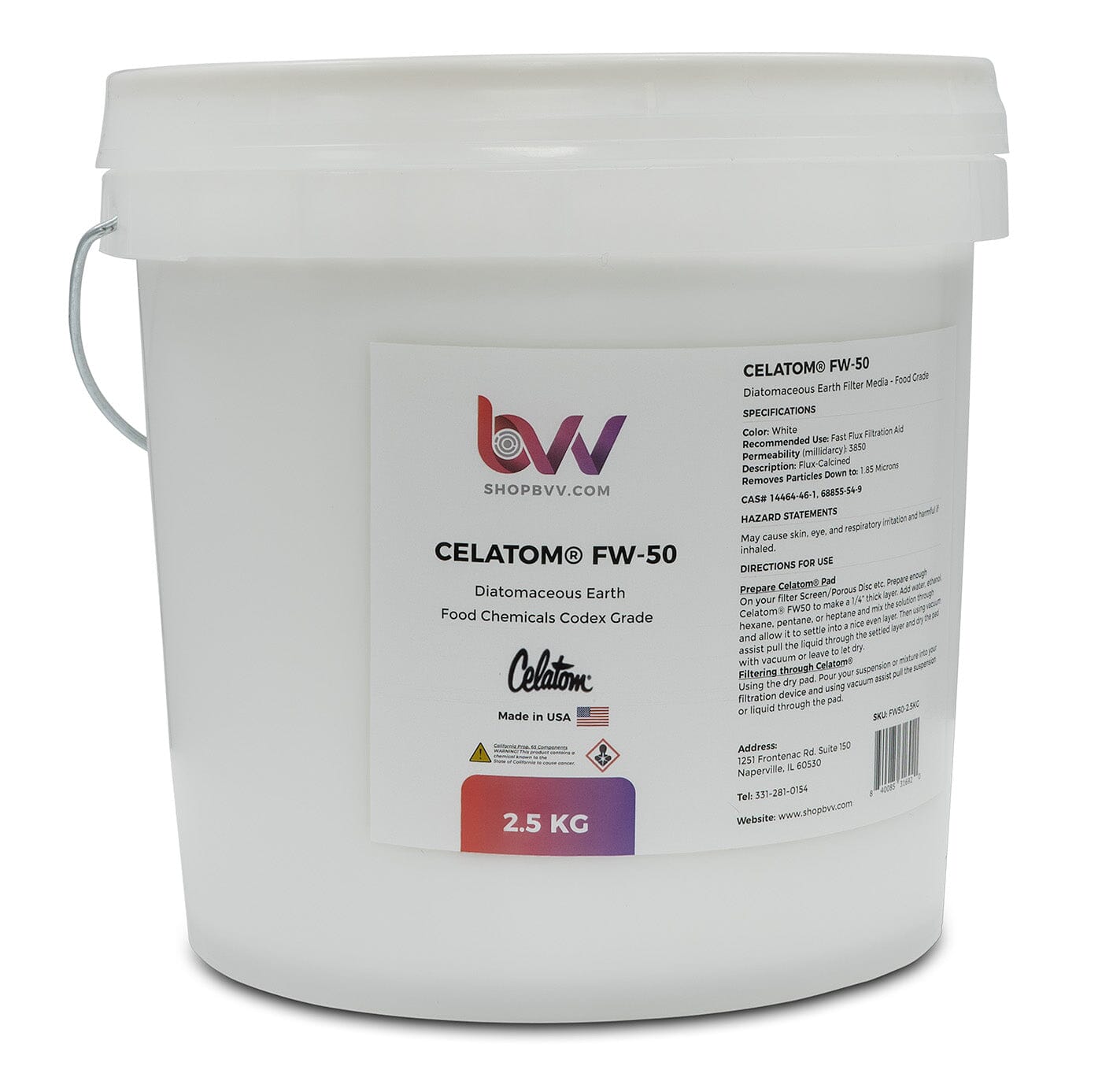 Celatom FW-50 Diatomaceous Earth 1.85 micron *Compare to Celite 545