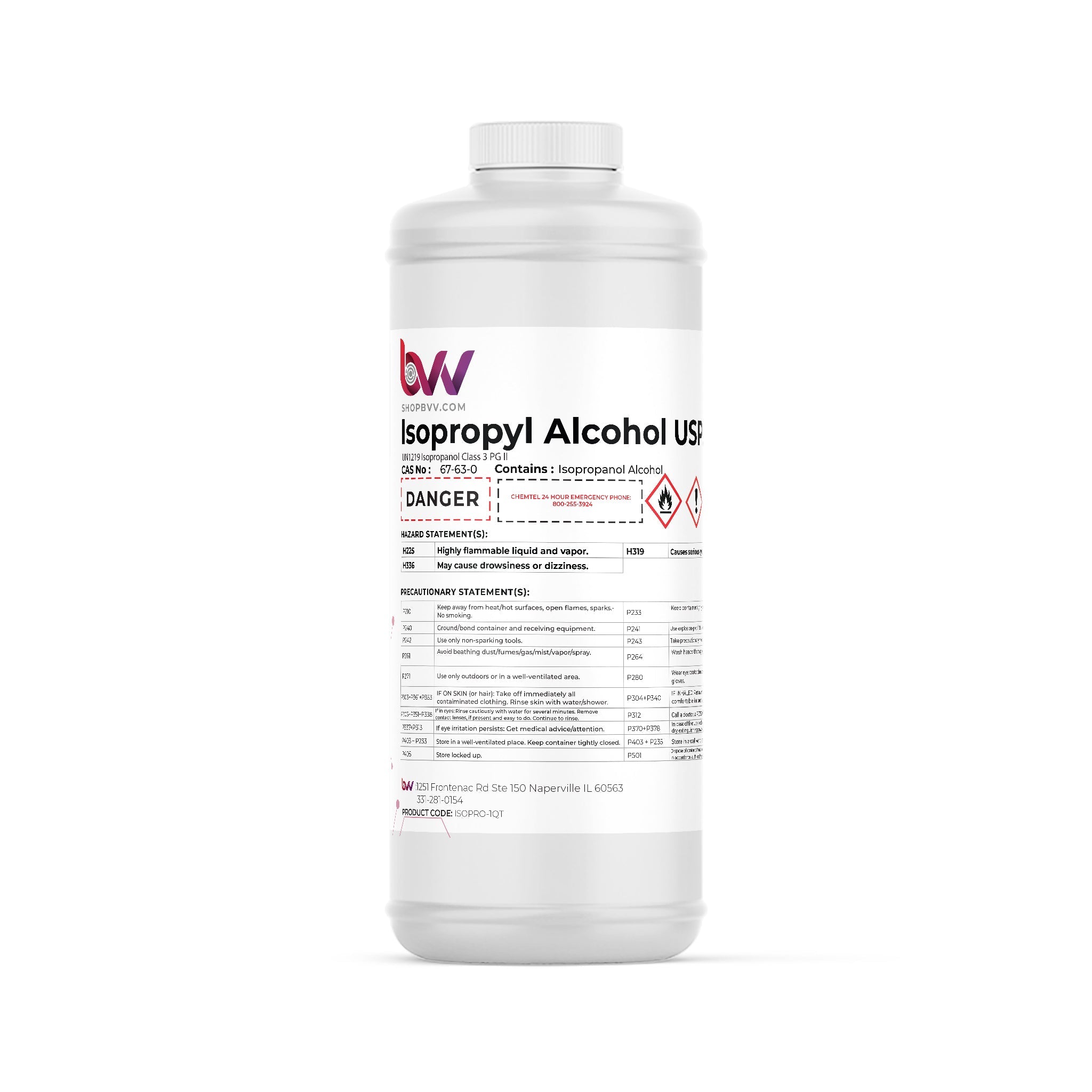 High Purity Isopropyl Alcohol 99% USP (IPA)