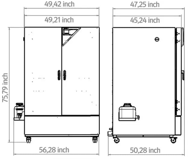 Across International Model KBF-S ECO 1020 UL certified 36 CuFt humidity test chambers enviro-friendly thermoelectric cooling