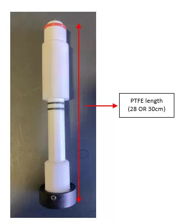 Across International 1" Drain Port with PTFE On/Off Valve for Ai Glass Reactors