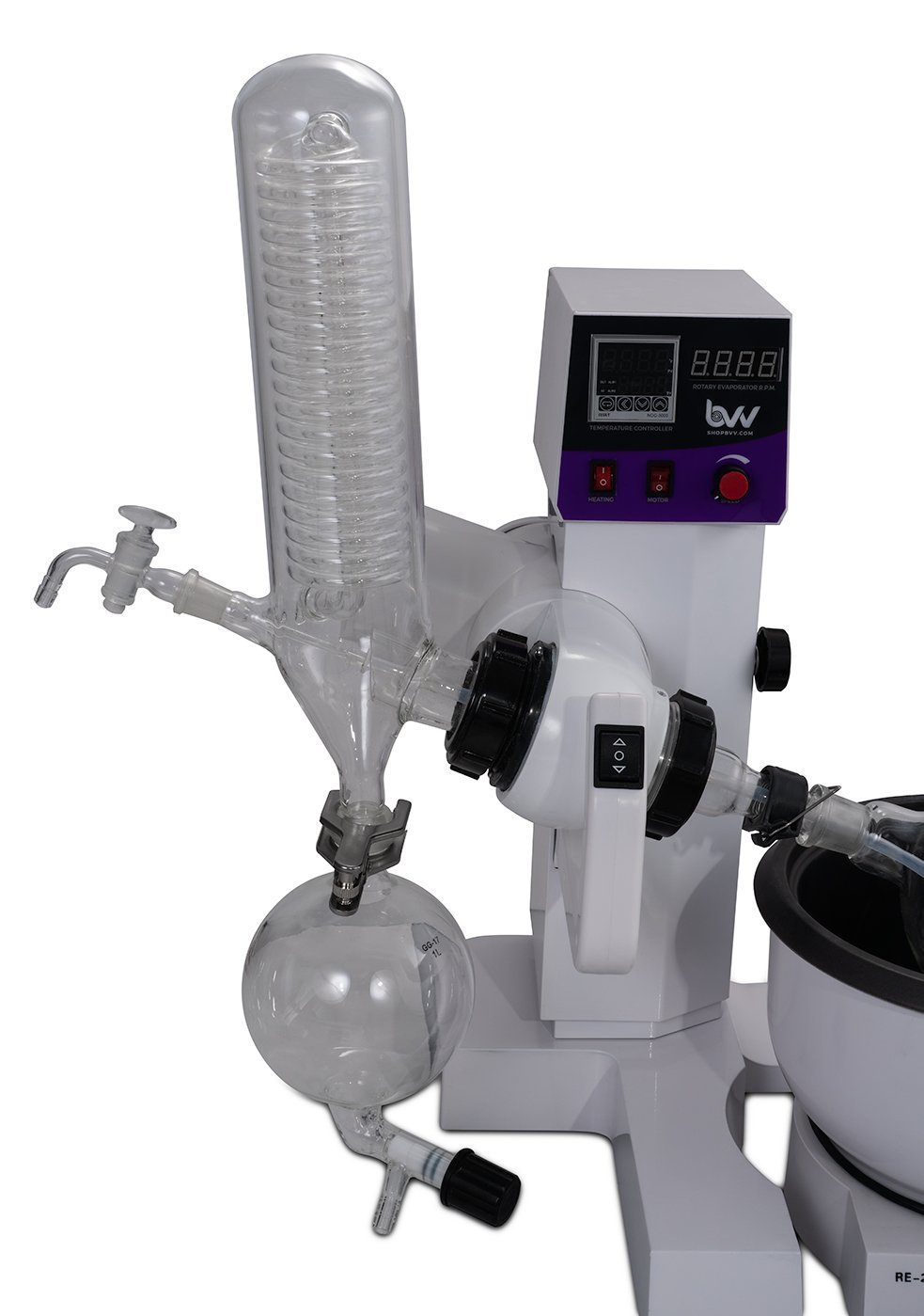 2L Electric Rotary Evaporator Kit with Water Circulation Vacuum Pump