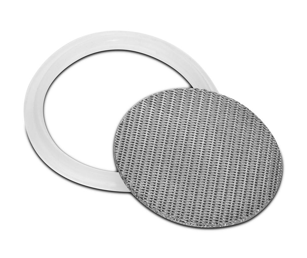 316L Stainless Dutch Weave Sintered Filter Disk 1 micron and up - Silicone