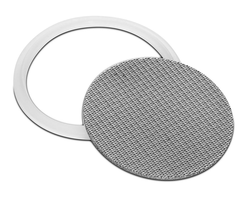 316L Stainless Dutch Weave Sintered Filter Disk 1 micron and up - Silicone