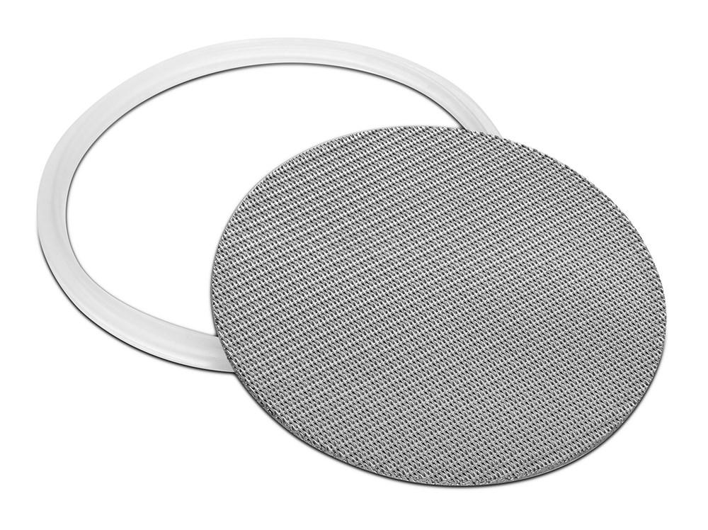 316L Stainless Dutch Weave Sintered Filter Disk 1 micron and up - Silicone