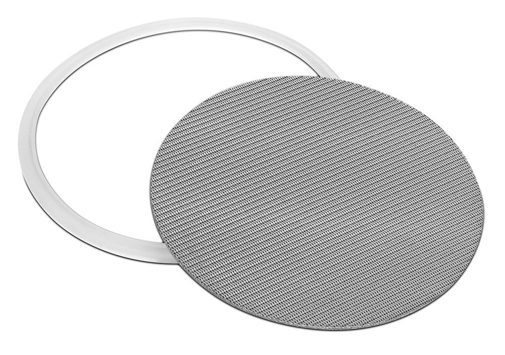 316L Stainless Dutch Weave Sintered Filter Disk 1 micron and up - Silicone