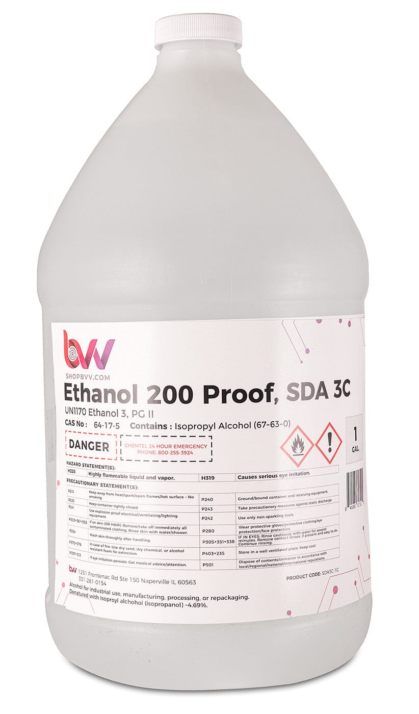 Ethanol 200 Proof, SDA 3C (100% ABV) Lab Grade