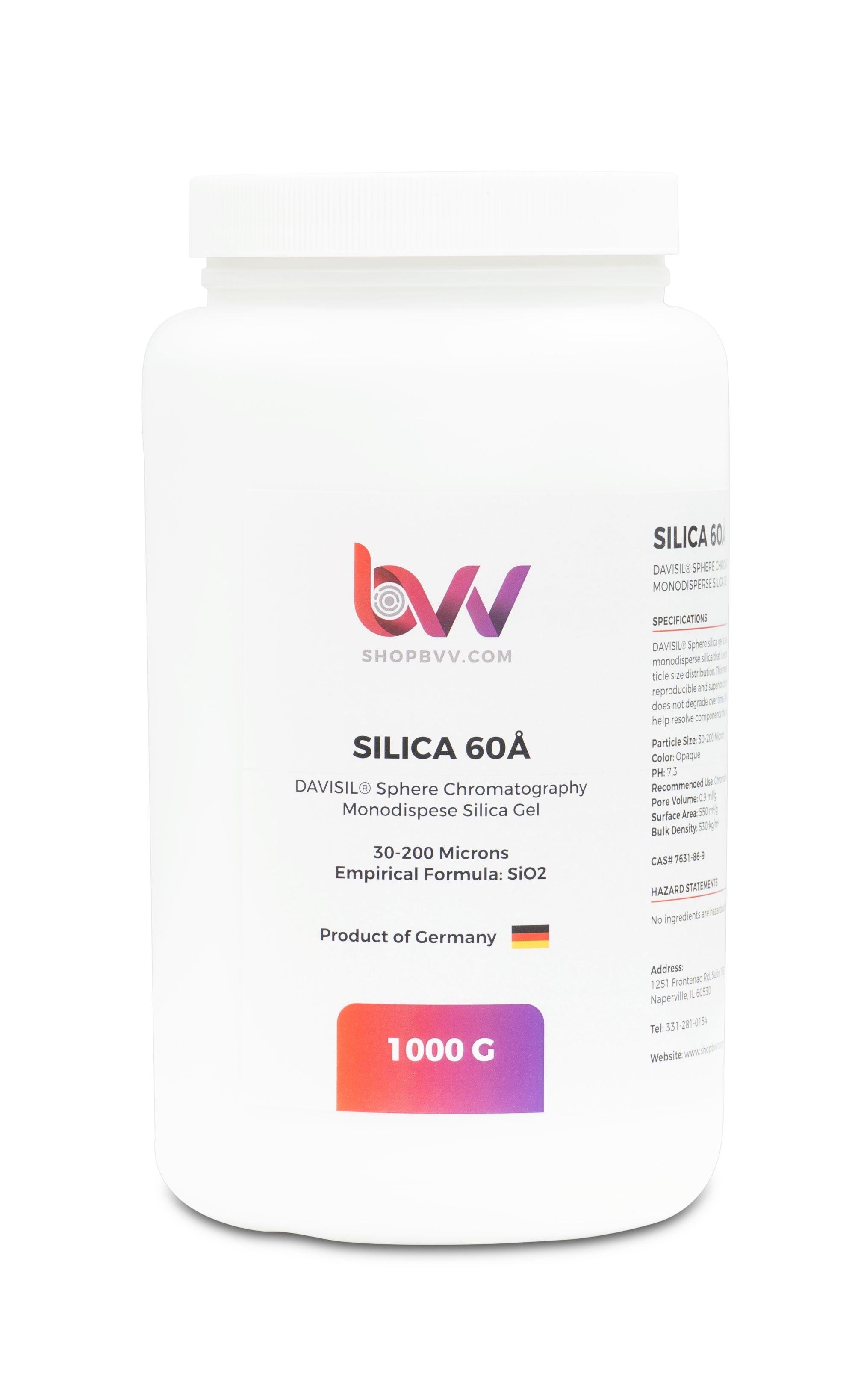 Chromatography Silica Gel 60A 30-200μm (Made in Germany)