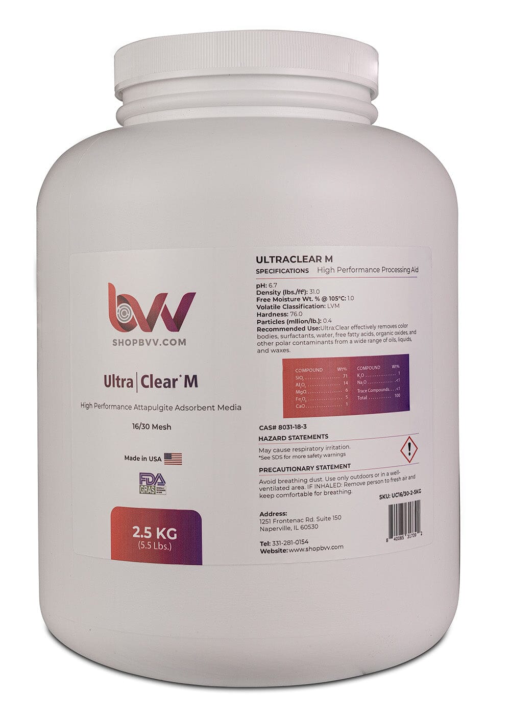 Ultra Clear M - Granular High Performance Bentonite for Bleaching & Decolorizing Edible Oils