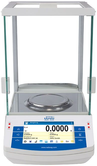 Radwag 220g Capacity 0.1mg Readability ø4" Analytical Balance