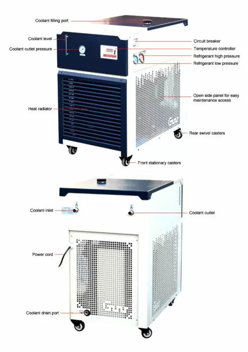 Ai 20L Single or Dual Jacketed Glass Reactor w/ Chiller & Pump