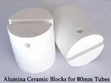 Across International Alumina Ceramic Thermal Tube Blocks for Tubes OD 40mm to 120mm