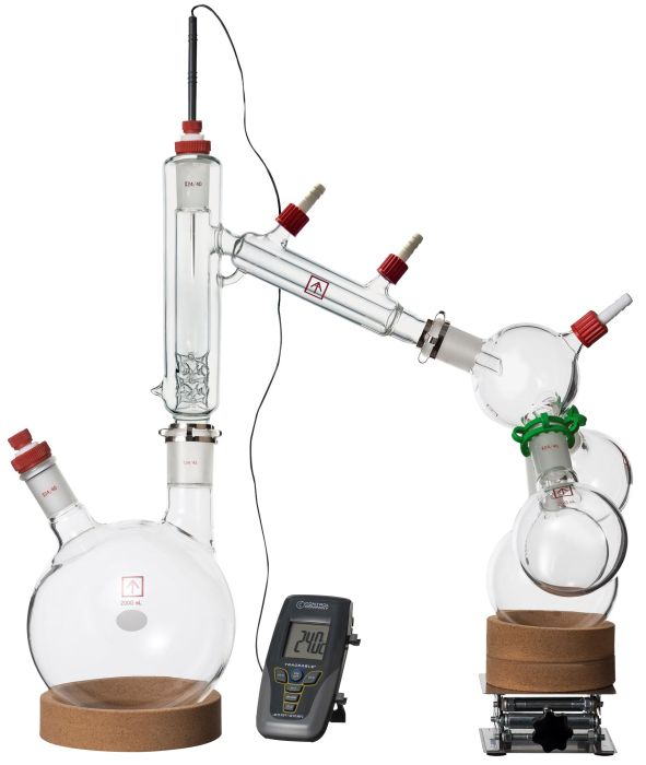 Across International Ai 2L Short Path Distillation Kit with Multiple Receiving Flasks