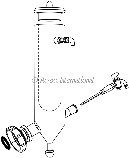 Across International Glass Cold Trap (Dry Ice) Condenser for Ai 2L Rotary Evaporator