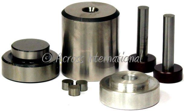 Across International 6mm ID Pressing Die Set w/ 2 Push Rods