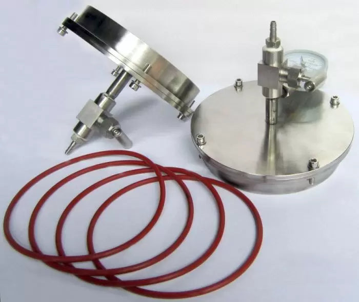 Across International Stainless Steel Vacuum Sealing Flange Kit for 25-150mm OD Tubes