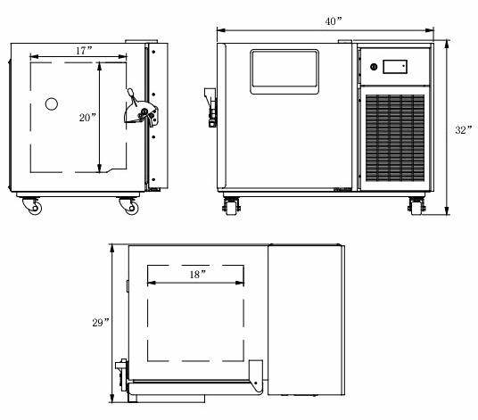 Ai Glacier 4 Cu Ft -86°C Ultra-Low Upright Freezer ETL 110V