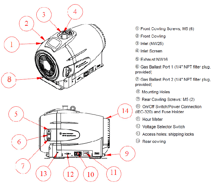 Across International Agilent IDP-15 dry scroll vacuum pump with inlet isolation valve