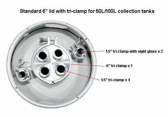 Across International Ai ETL C1D1 Dual-Jacketed 100L 316L-Grade Stainless Steel Reactor