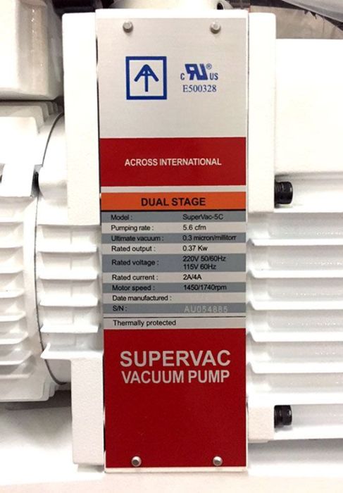SuperVac 5.6 cfm Corrosion-Resist 2-Stage Pump