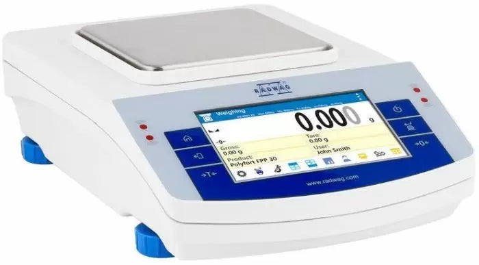 Across International Radwag 1000g Capacity 0.001g Readability 5x5" Precision Balance