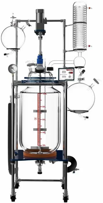 Ai 100L Single or Dual Jacketed Glass Reactor