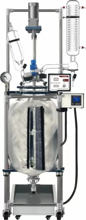 Ai 50L Non-Jacketed Glass Reactor with 200°C Heating Jacket