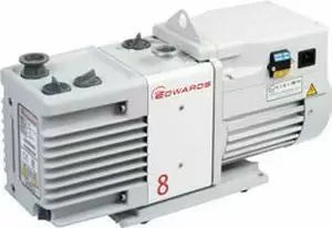 Across International Edwards RV8 6.9 CFM Dual-Stage Vacuum Pump with Bellow & Fitting