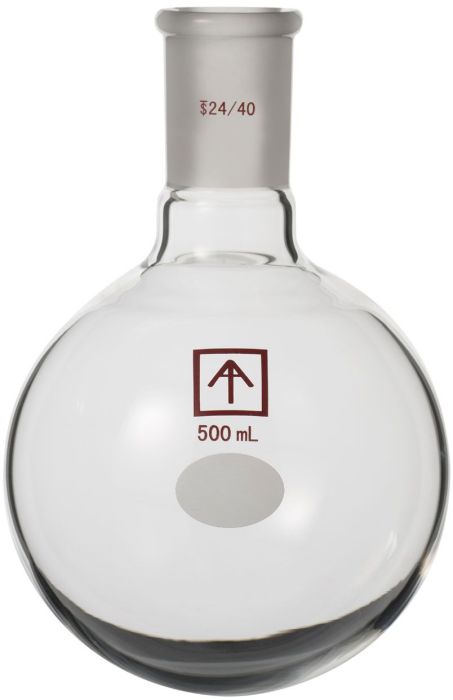 Across International Ai 24/40 Heavy Wall 500mL Round Bottom Receiving Flask