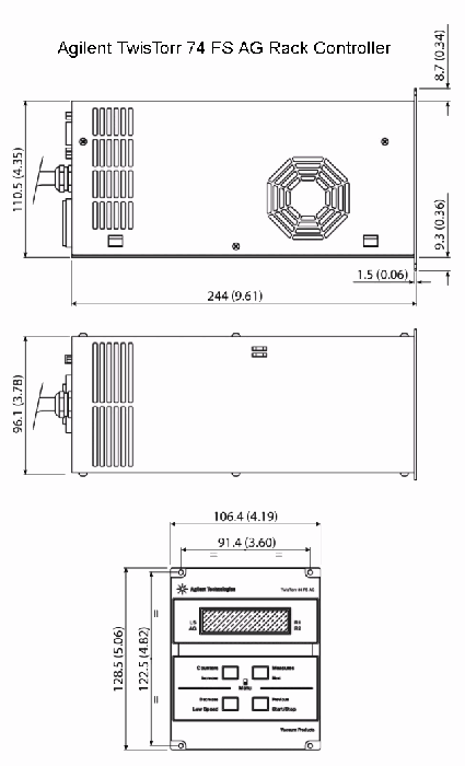 Across International Agilent TwisTorr 74 FS Turbo Pump Package