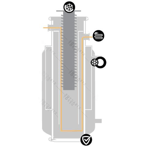 Across International Xtractor Depot CryoTrap 10L Stainless Steel Cold Trap with KF40